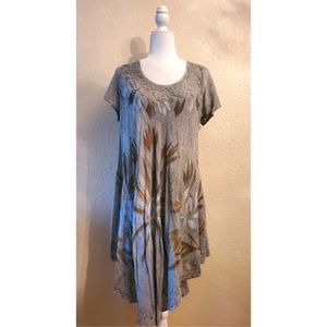 Embroidered Umbrella Dress